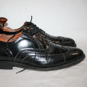 Allen Edmonds Lloyd Black Leather WingTip Oxfords  Size 9.5 D